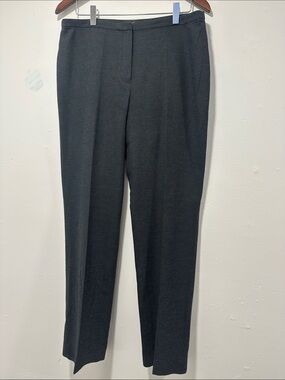 Tahari Classic Straight-Leg Dress Pants in Charcoal 361